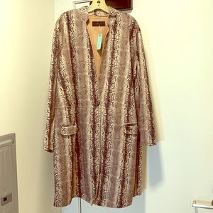 Anthropologie Snake Print Jacket